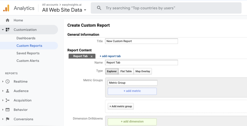 The Best Way to Export Raw Data from GA | EasyInsights'