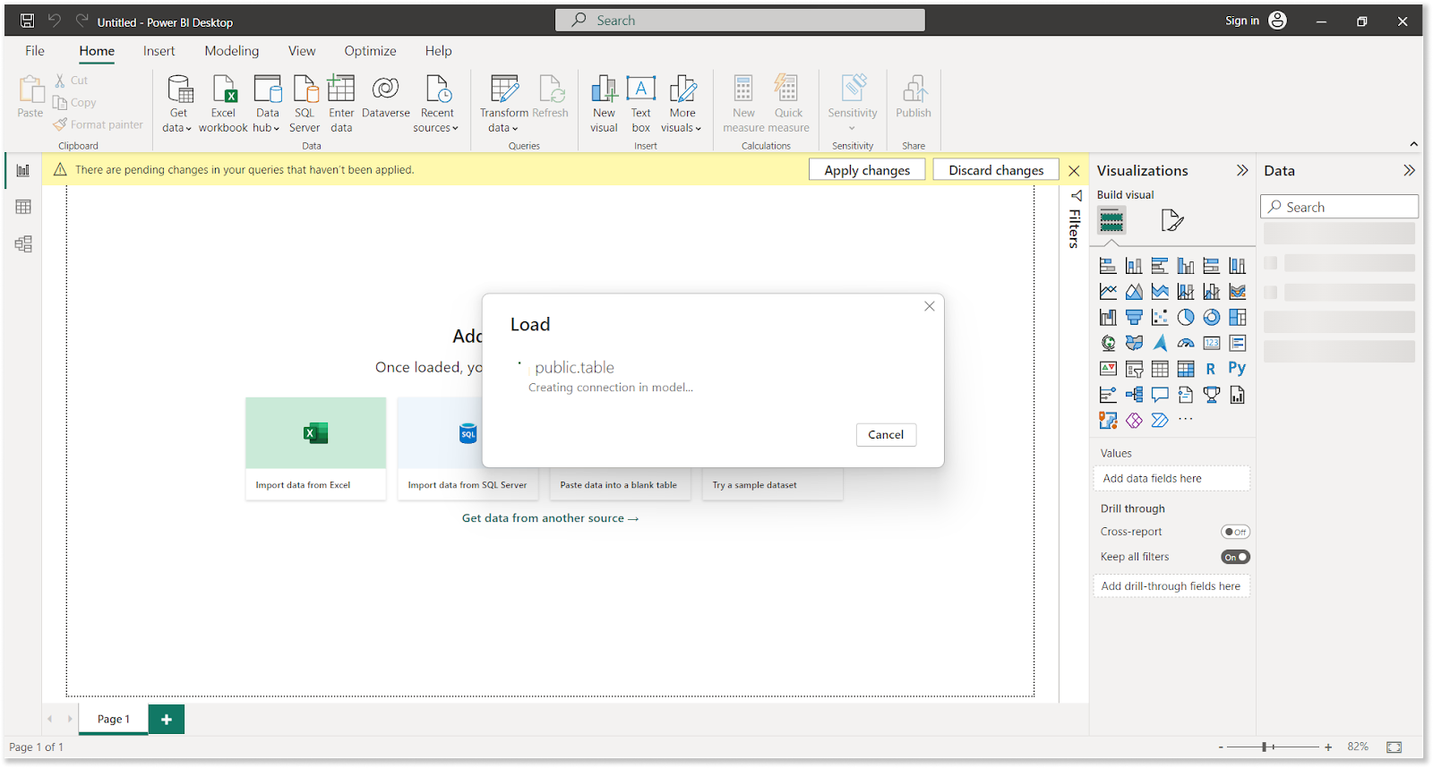 Loading Google Ads table