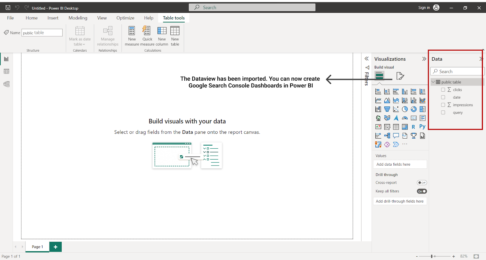 creating Google Ads dashboard in Power BI