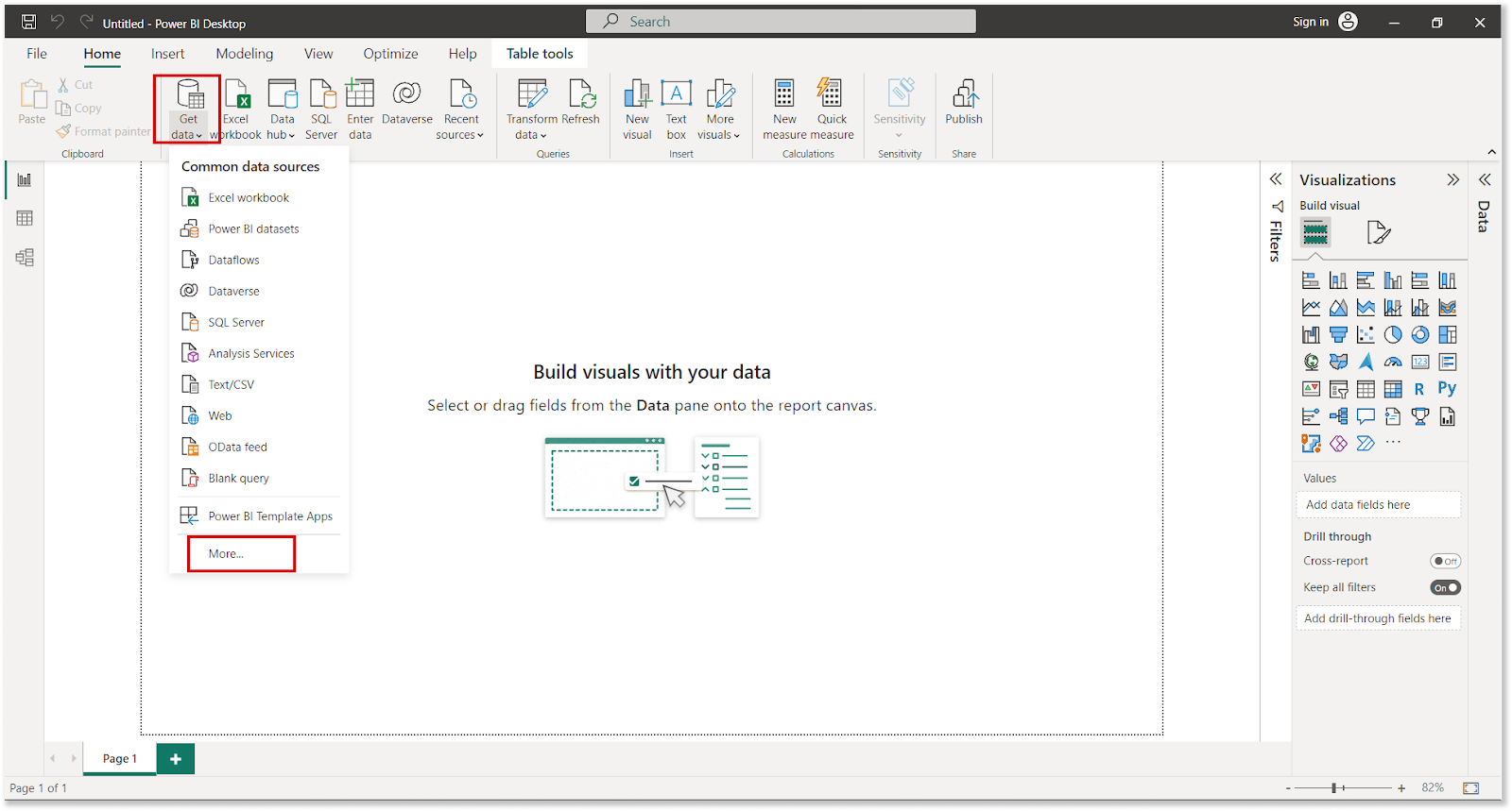 Get Data in Power BI