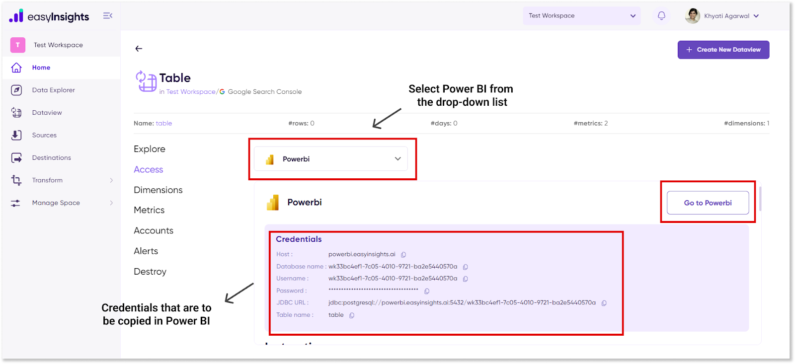 Access PostgreSQL Google Ads warehouse