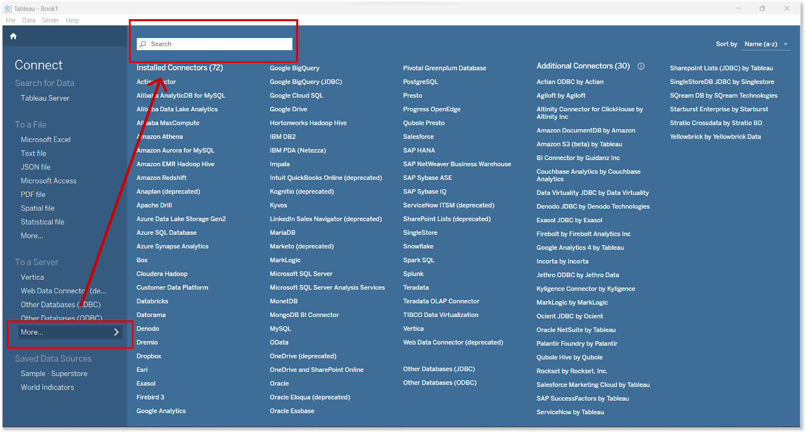 tableau desktop screen