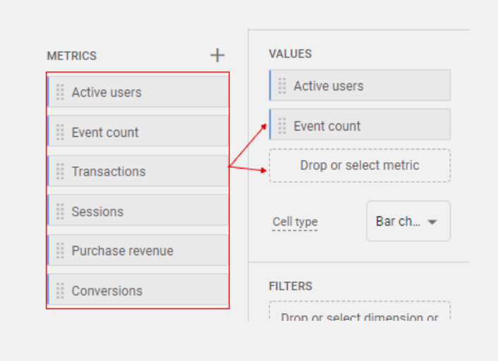 add and remove specific metrics