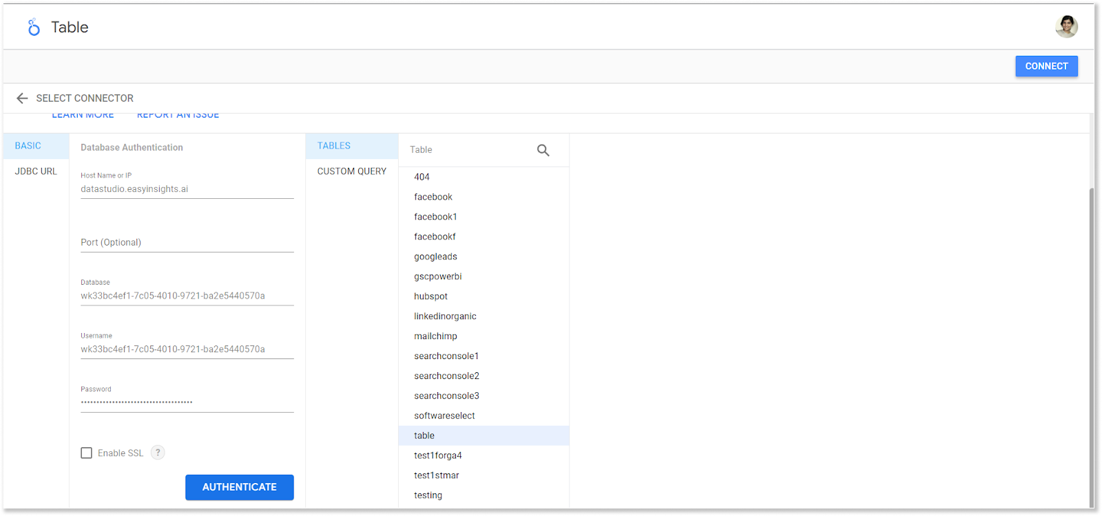 Accessing kommo table in PostgreSQL