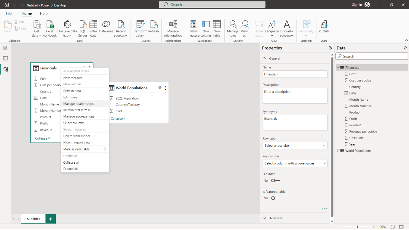 Power BI Dashboard