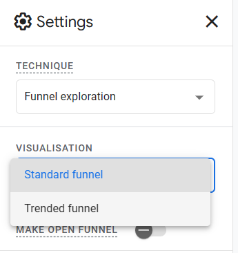 standard exploration settings