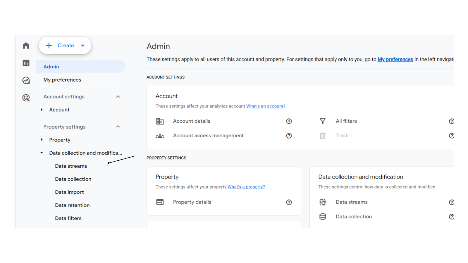 configure data streams