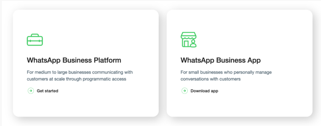 WhatsApp Business App and Platform